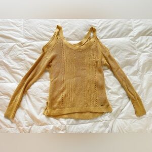 Cold-shoulder sweater